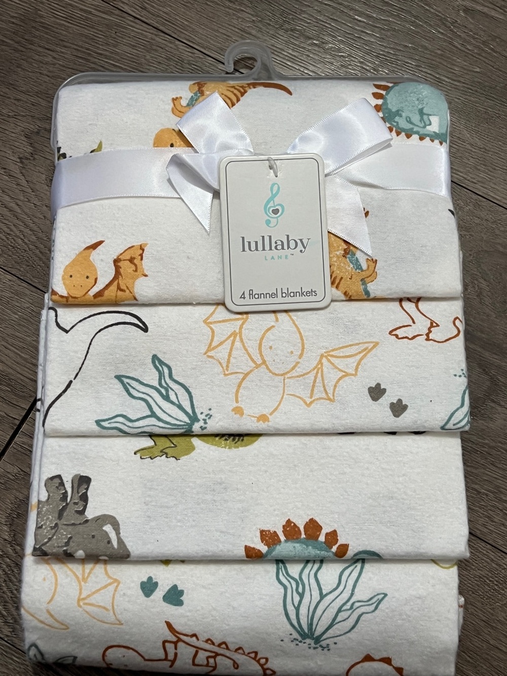 Lullaby Lane 4 Dinosaur Flannel Blankets New